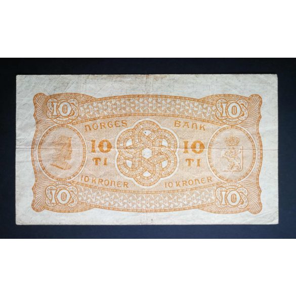 Norway 10 Kroner 1943 F