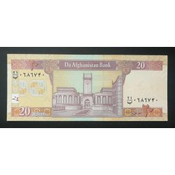 Afganisztán 20 Afghanis 2019 Unc