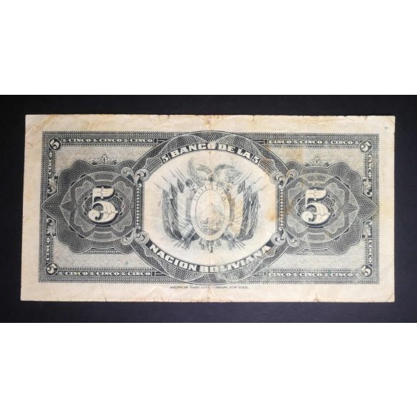 Bolivia 1 Boliviano 1911/29 P-113a.3 F