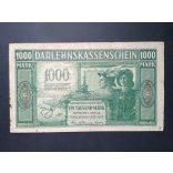 Germany 1000 Mark Poland, Lithuania, Latvia occupation 1918 F