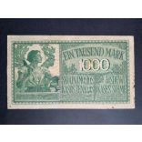 Germany 1000 Mark Poland, Lithuania, Latvia occupation 1918 F