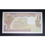 West African States Ivory Coast 500 Francs 1989 VF+