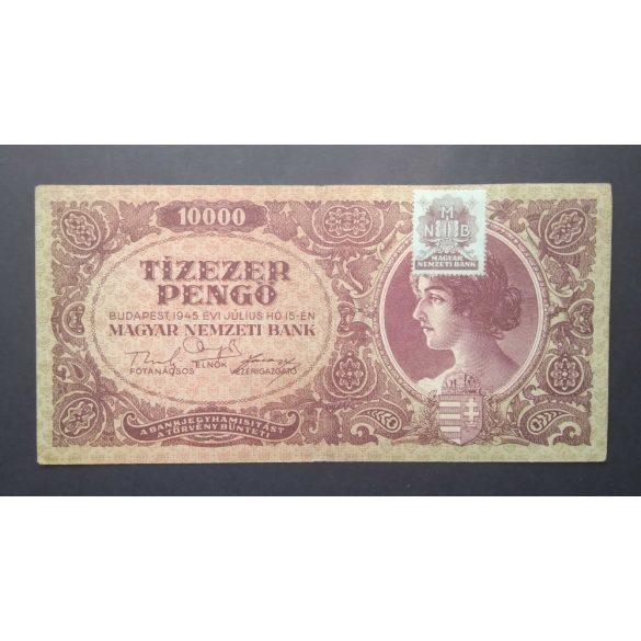 Hungary 10000 Pengő 1945 VF