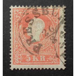 Austria used in Hungary 1858 5 Kr. PRESSBUR(G)
