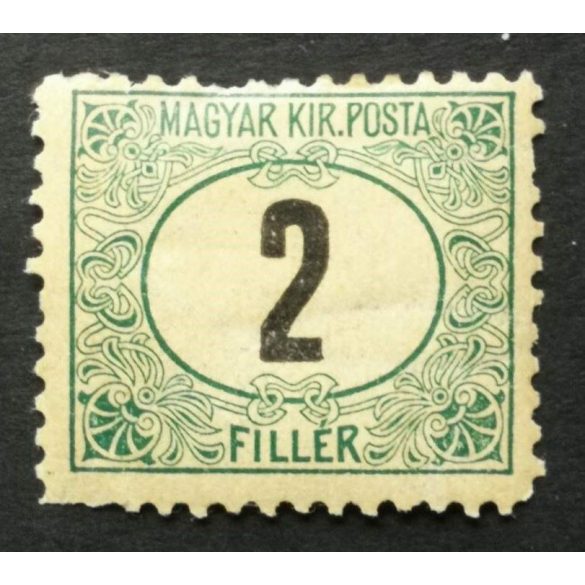 Hungary 1903 Green PORTO 2 f. perf B11 1/2 * MH