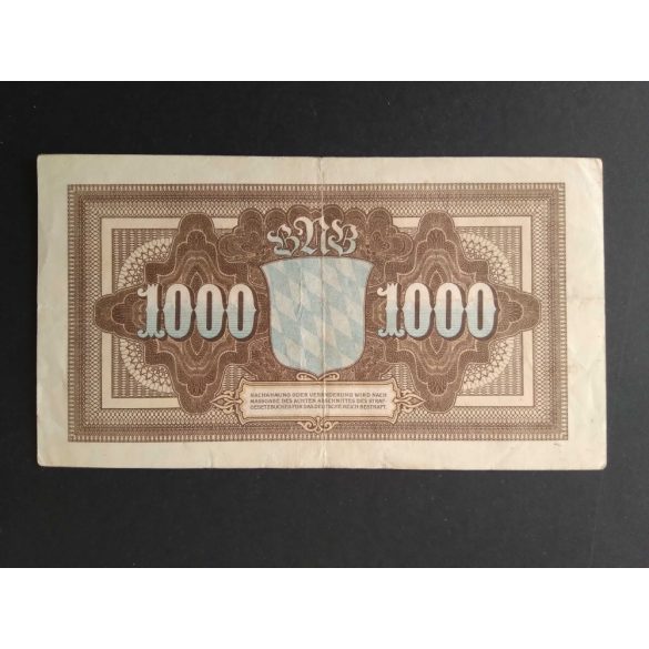 Germany 1000 Mark München 1922 VF