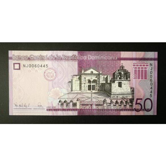 Dominica 50 Pesos 2021 UNC