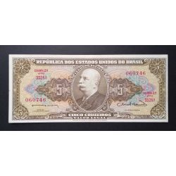 Brazil 5 Cruzeiros 1963 aUnc+