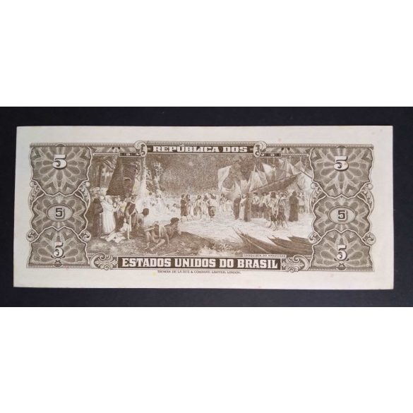 Brazil 5 Cruzeiros 1963 aUnc+