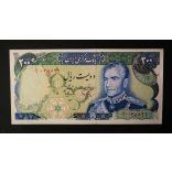 Iran 200 Rials 1974 Unc-