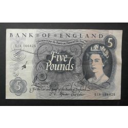 England 5 Pounds 1966 F+