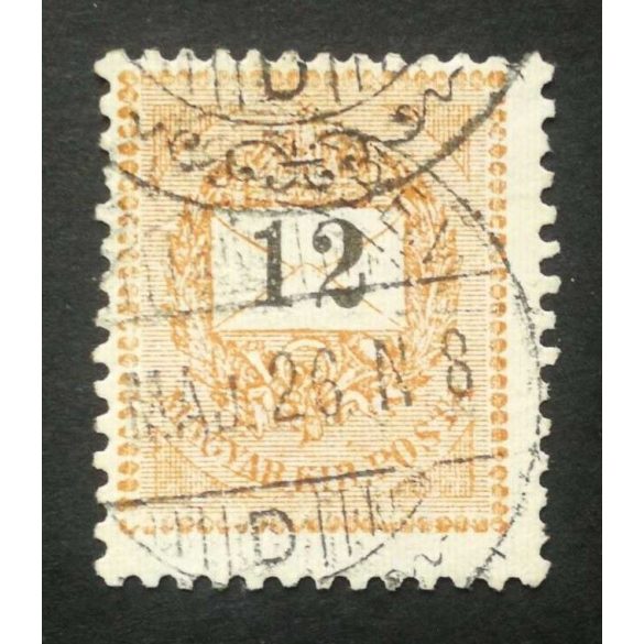 Hungary 1898 Letter, black cipher 12 kr. perf. 12 : 11 3/4 used