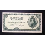 Hungary 100 million Milpengo 1946 XF+