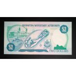 Bermuda Islands 2 Dollars 1988 Unc