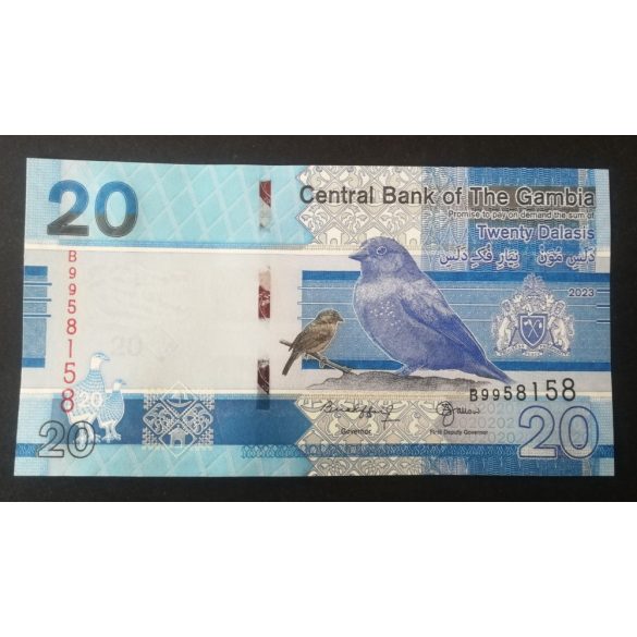 Gambia 20 Dalasis 2023/24 UNC