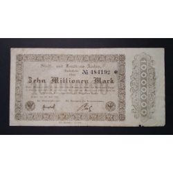 Germany 10 Million Mark Aachen 1923 F-