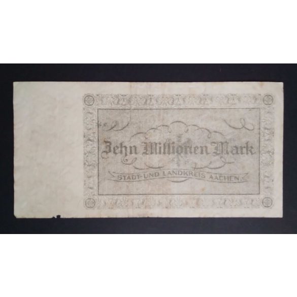 Németország 10 Millió Mark Aachen 1923 F-