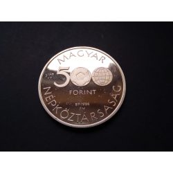   Magyarország 500 Forint 1986 Mexikó Labdarúgó VB ezüst PP emlékérme