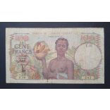 Francia Nyugat-Afrika 100 Francs 1945 F- 
