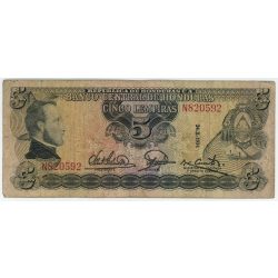 Honduras 5 Lempiras 1974 F-