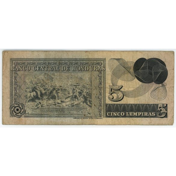 Honduras 5 Lempiras 1974 F-