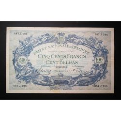 Belgium 500 Francs 100 Belgian 1941 F