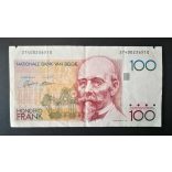 Belgium 100 Francs 1989 VF-