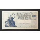 Argentina 5 Pesos 1958 UNC