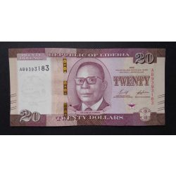 Liberia 20 Dollars 2022 aUnc+