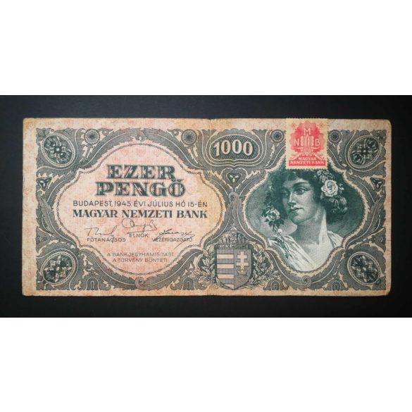 Hungary 1000 Pengő 1945 F