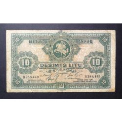 Lithuania 10 Litu 1927 F