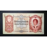 Hungary 50 Pengő 1932 F+