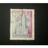 1941 Temple II. 30 f color flaw, stamped