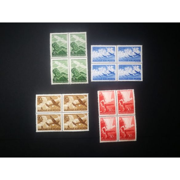 1942 Flying base III** block of 4