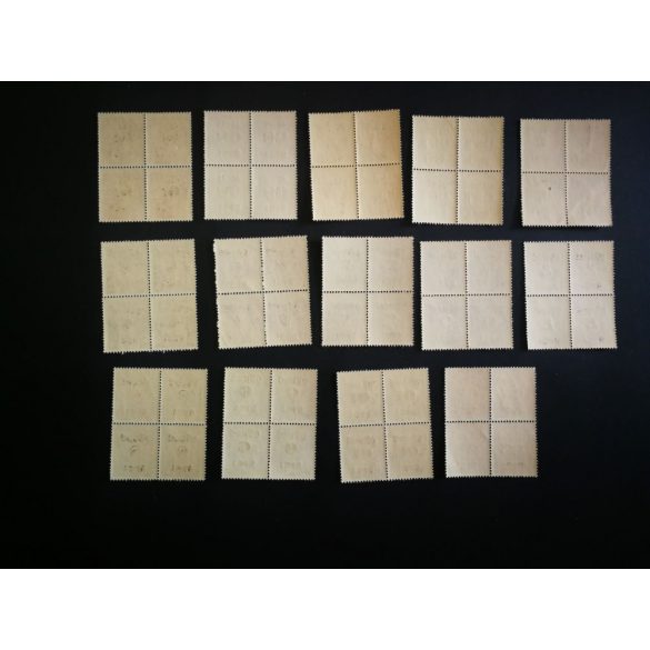 1945 Auxiliary stamps IV. 2nd edition** Block of 4