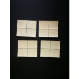 1945 Auxiliary stamps 3rd edition** Block of 4