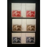 1950 Bem József ívközéprészes pár, pecsételt