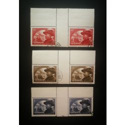 1950 Bem József ívközéprészes pár, pecsételt