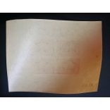 1950 U.P.U. ** B-vágott Blokk, kis barna folt