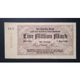 Germany 1 Million Mark Mannheim 1923 XF+
