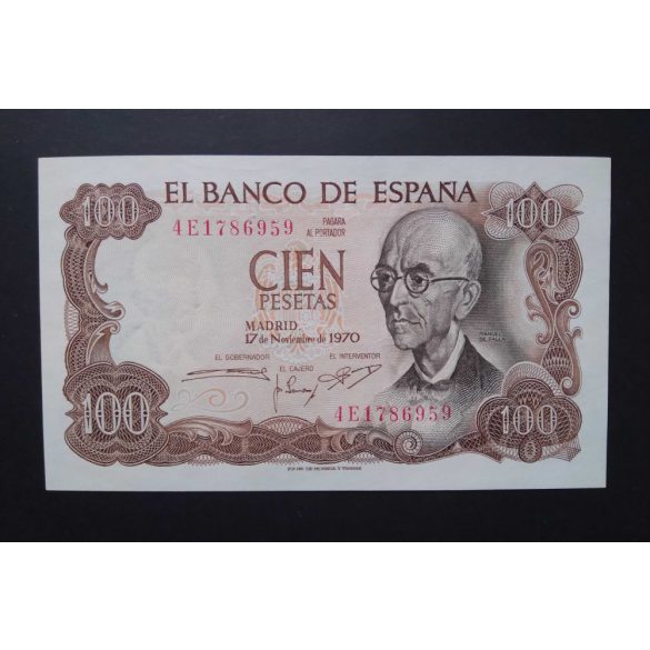 Spain 100 Pesetas 1970 UNC