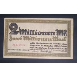 Germany Münster 2 Million Mark 1923 XF