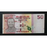 Swaziland 50 Emalangeni 2018 UNC