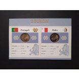 EU 2 Euro set of 2 Unc  Portugal, Malta 2018