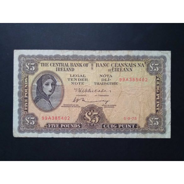 Írország 5 Pounds 1975 F