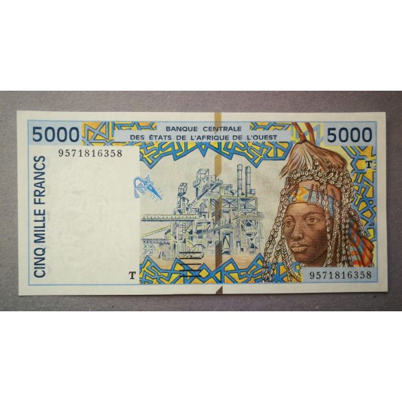 West African States Togo 5000 Francs 1995 Unc