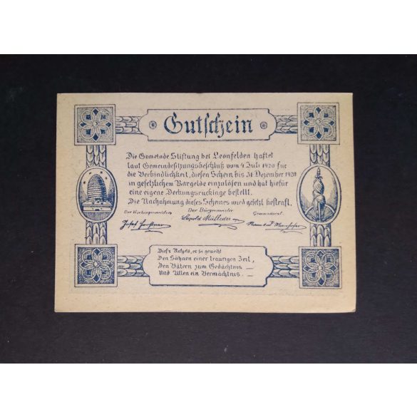 Austria 50 Heller 1920 Unc Leonfelden