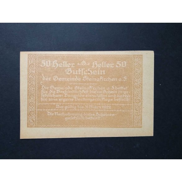 Austria 50 Heller 1922 Unc- Steinakirchen