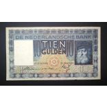 Netherlands 10 Gulden 1937 F+