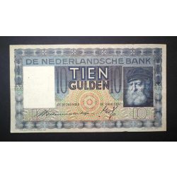 Hollandia 10 Gulden 1937 F+